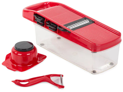 Gemüsehobel & Reibe 6-in-1 Set mit Behälter