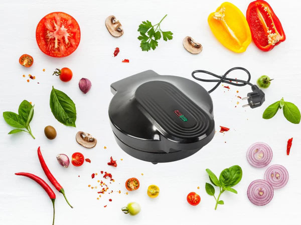 Elektrischer Pizzaofen 1000 W – Antihaftbeschichtet