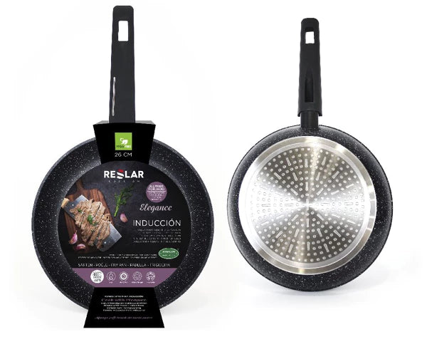 RESLAR Eleganz Bratpfanne (22–32 cm) – Kompakt, stilvoll & zuverlässig