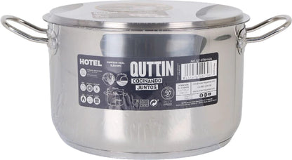 QUTTIN Topf mit Ablasshahn – 6,5 Liter, Induktionsgeeignet (24 cm)