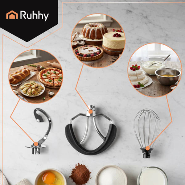 Küchenmaschine mit beheizter Schüssel – 5,7 l | 2000 W Planetenrührmaschine