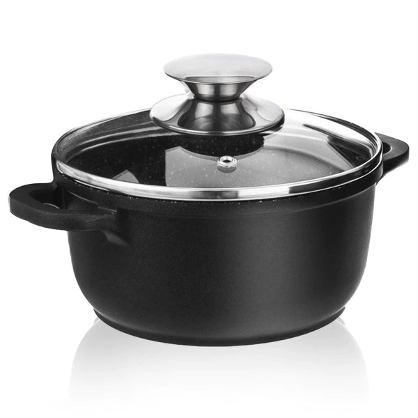 GRANDE Granit Topfset 9-teilig – Premium Antihaft-Kochgeschirr für deine Küche